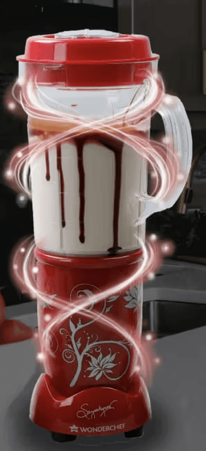 Wonderchef Nutri-blend Juicer, Mixer, Grinder, Blender & Smoothie Maker | 22000 RPM, 400W 100% Full Copper Motor | Stainless steel Blades | 3 unbreakable jars | 2 Years warranty | Recipe book by Chef Sanjeev Kapoor | Red - Image 3